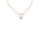 'LOVE' Heart Pendant Layered Necklace