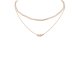 Metal Chain Faceted Bead Necklace