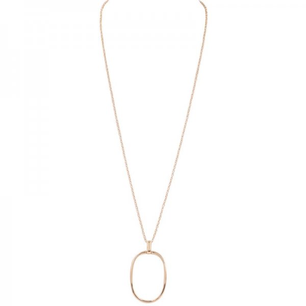 Ring Pendant Chain Long Necklace