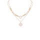 Quatrefoil Pendant Layered Necklace
