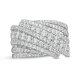 Marilyn Monroe Collection Journey Crystal Multi-Row Ring in Titanium steel